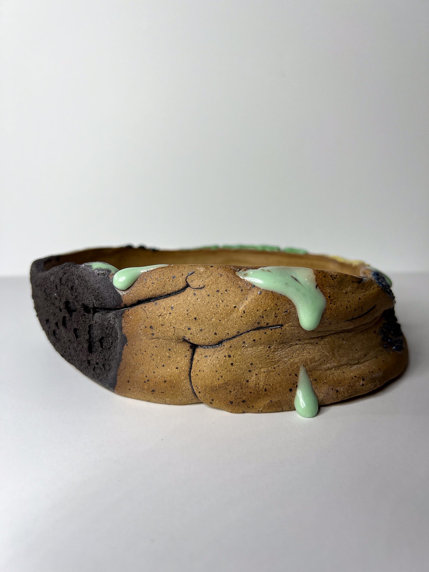 Large wide low planter