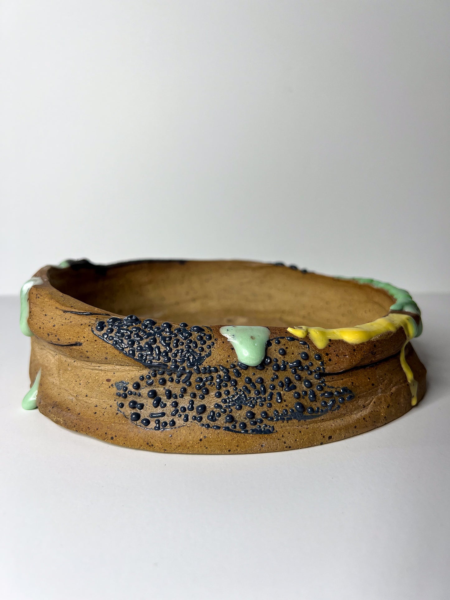 Large wide low planter