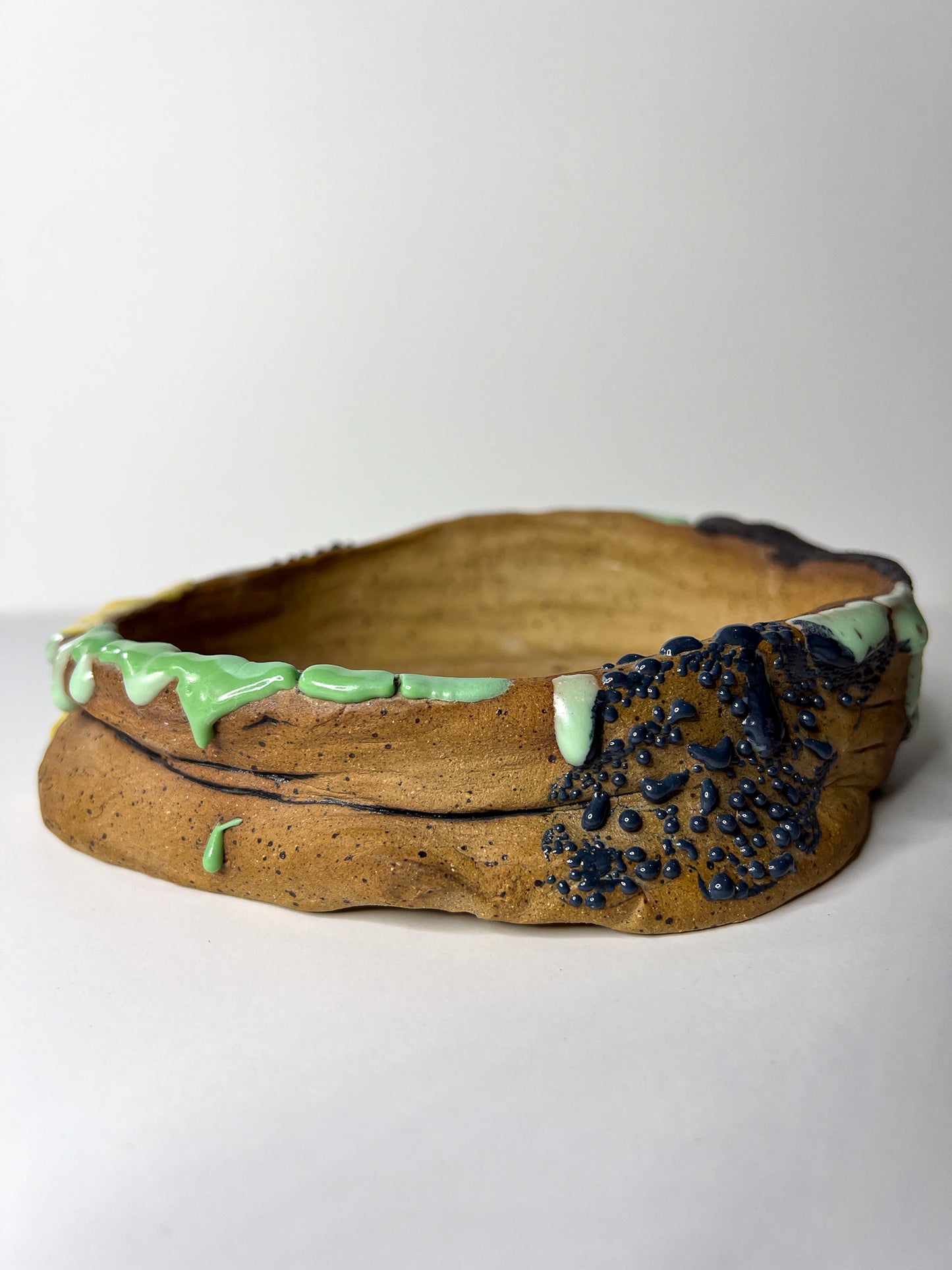 Large wide low planter