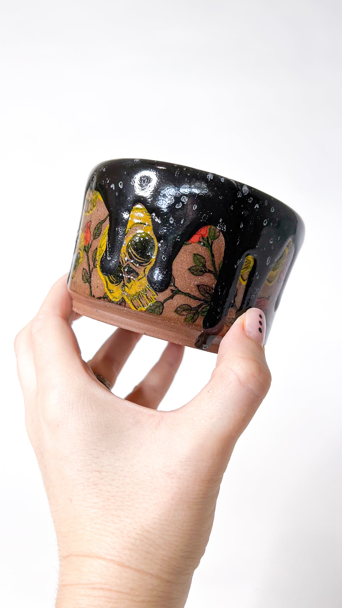 Drippy Skull Planter