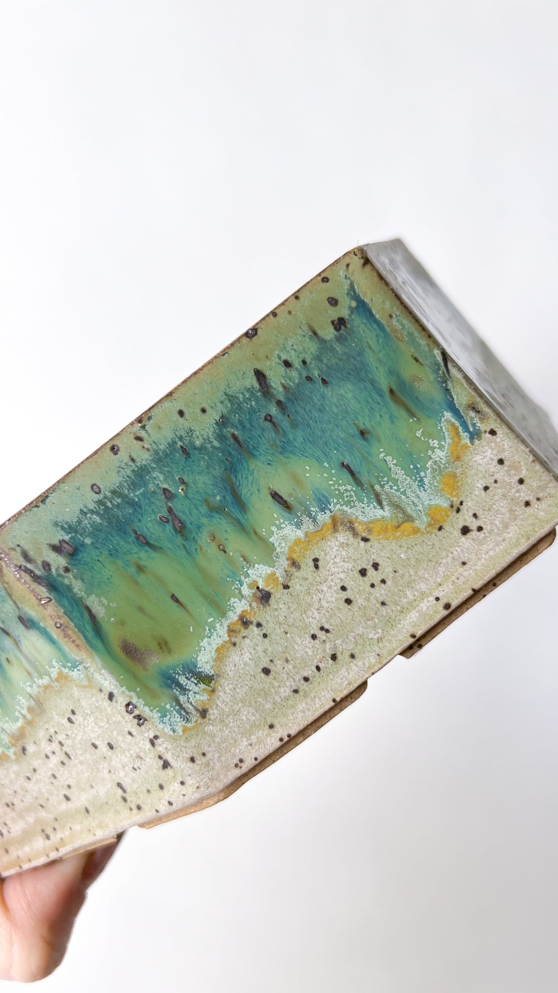 Large Green Coffin Planter